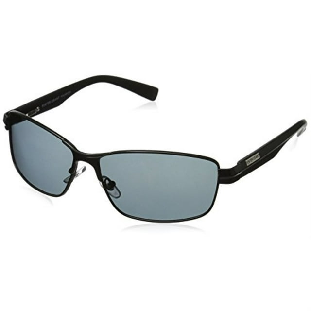 foster grant men's transport polarized 10229235.com polarized rectangular sunglasses, black, 140 mm