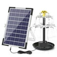 thumbnail image 1 of fountain,Solar Pump Nozzles Built-in 1500mah Pump Pond Pool With 12 Led Pool Fish 12 Led 9 6w And Powered Water Pump Solar Powered Water Pump Bath With Black BSV-SP006L, 1 of 6