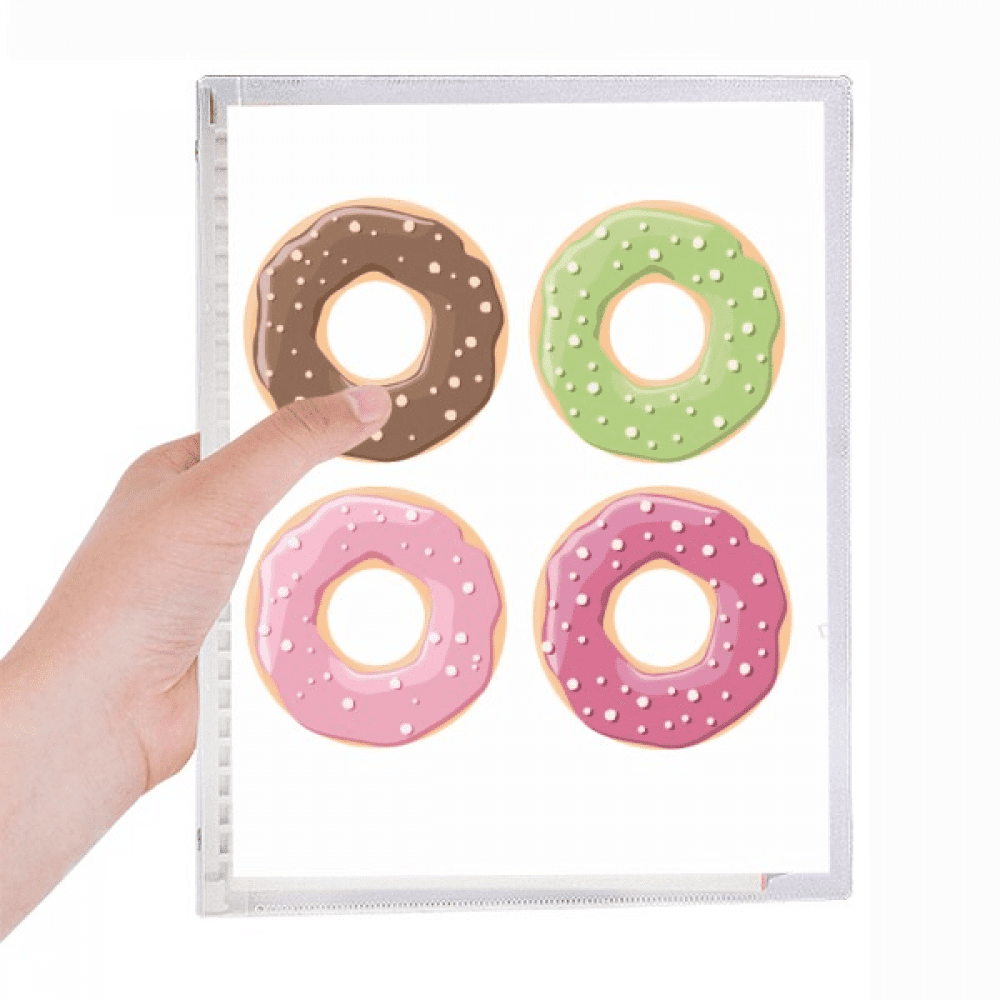 four group dessert pattern notebook loose diary refillable journal statiry