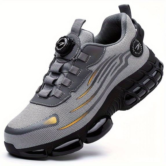 Men's low-top solid color four-season comfortable protection shoes, wear-resistant shoes FOR Outdoor work shoes