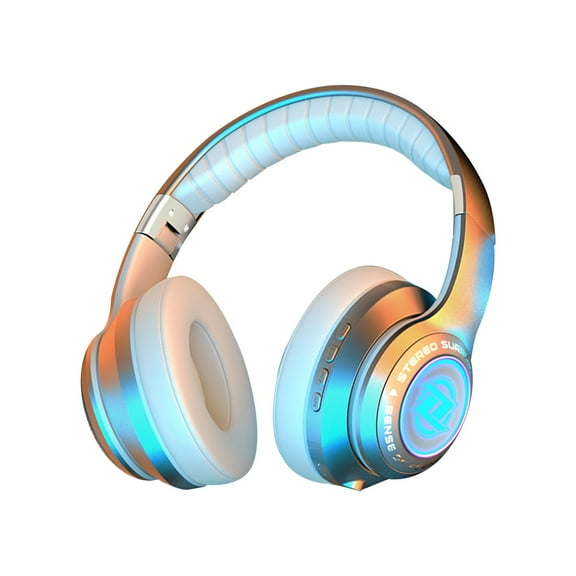 Hybrid Active Noise Cancelling Headphones with HD Sound, Wireless Bluetooth Headphones Over The Ear Unequaled Comfort, Vivid Deep Bass, for Home Office Travel Birthday Gift