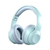 Wireless Over-Ear Headphones with SUYPHAHN Pure Bass Sound, Bluetooth 5.3, Up to 76H Battery Life and Speed Charge, Lightweight, Comfortable and Foldable Design (Black)