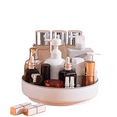 thumbnail image 1 of Lazy Susan Turntable Organizer - 10.5 inch Rotating Spice Rack Metal Lazy Susan for Cabinet Pantry Kitchen Countertop Bathroom Refrigerator Table Storage, White, 1 of 4