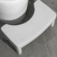 thumbnail image 1 of Squatting Toilet Stool for Adults, 7 Inch Poop Stool Squat Adult, Non-Slip Potty Stool for Pooping, Portable Toilet Step Foot Rest for Bathroom(White), 1 of 6