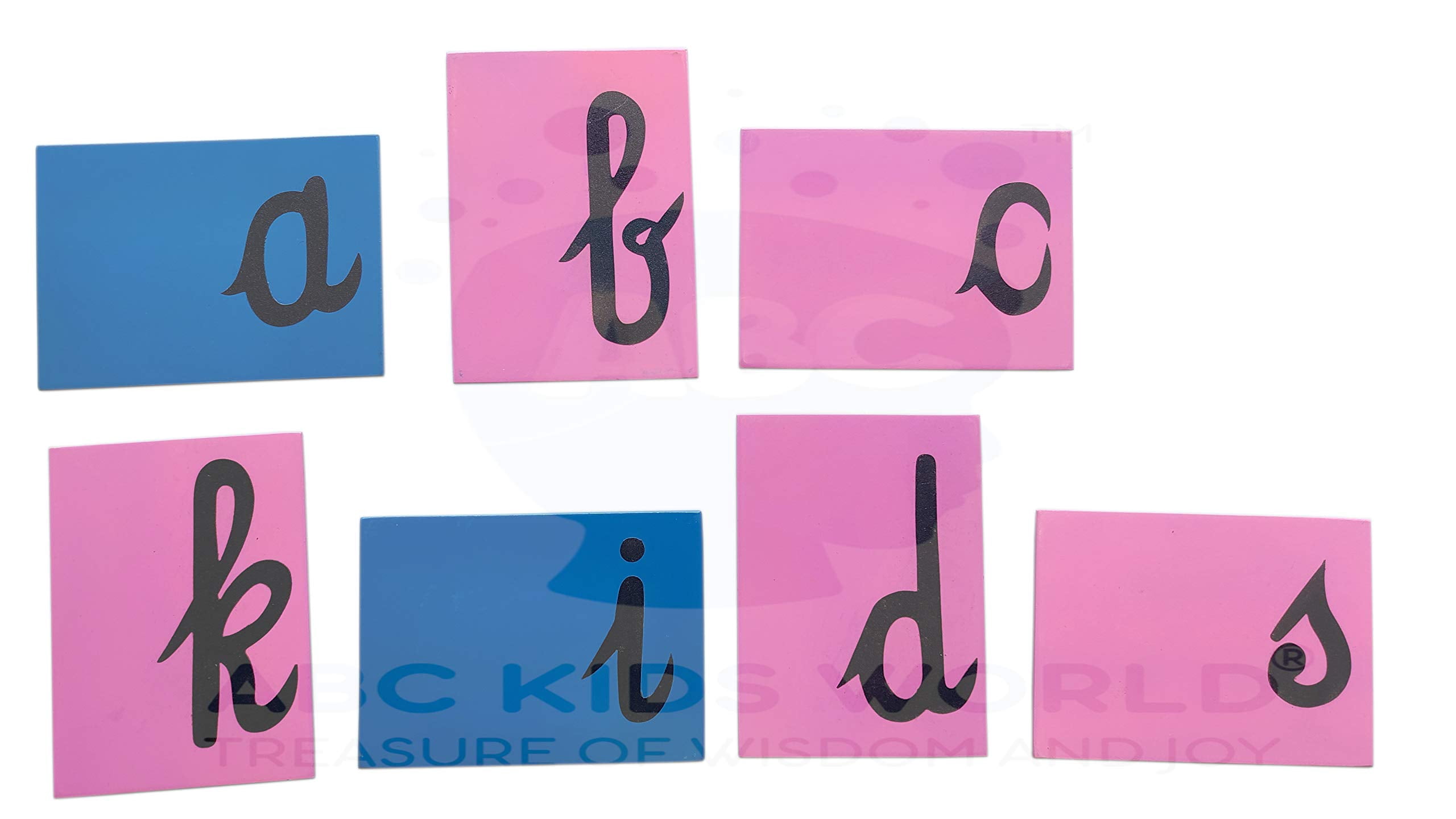 fourthline Montessori Sand Paper Cursive Alphabets - Walmart.com