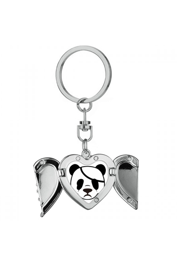 fpanda ruthless blindfold heart angel wing key chain holder