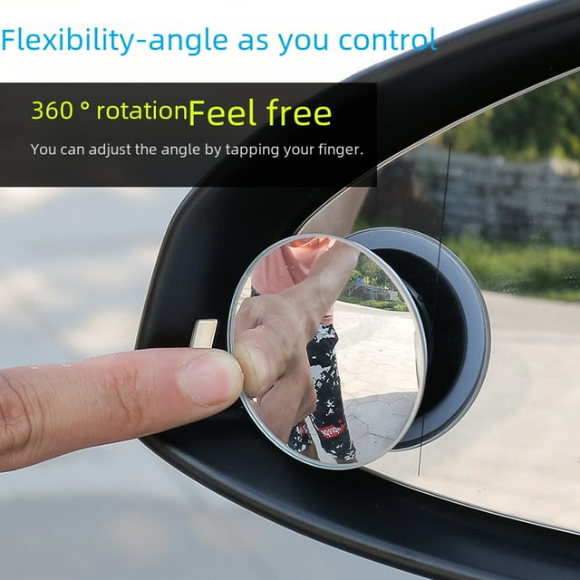 frameless small round mirror 360 degrees reversing blind spot mirror