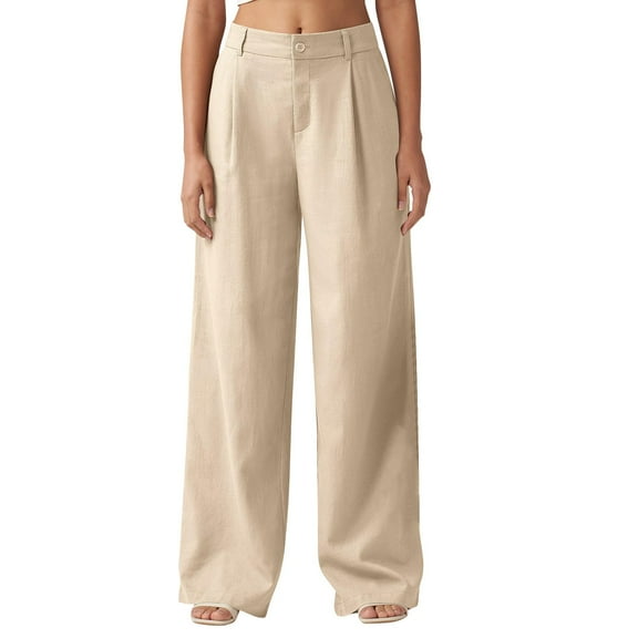 frariair ​2025 Women's Relaxed Fit Distressed Jeans High Rise Wide Leg Stretchy Denim Trousers​ Brown