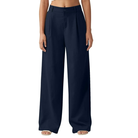 frariair ​2025 Women's Relaxed Fit Distressed Jeans High Rise Wide Leg Stretchy Denim Trousers​ White