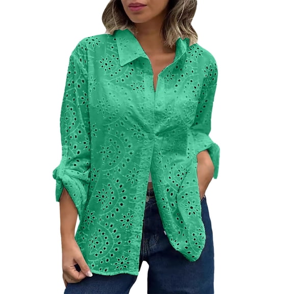 frariair ​Artisan Crafted Lace Trim Top Featuring Oversized Silhouette Perfect For Music Festivals And Retreats​ Green