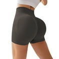thumbnail image 1 of frariair Athletic Shorts for Women Workout Impact 4.5" Scrunch Butt Lifting Gym Seamless Booty Biker Dark Grey, 1 of 4