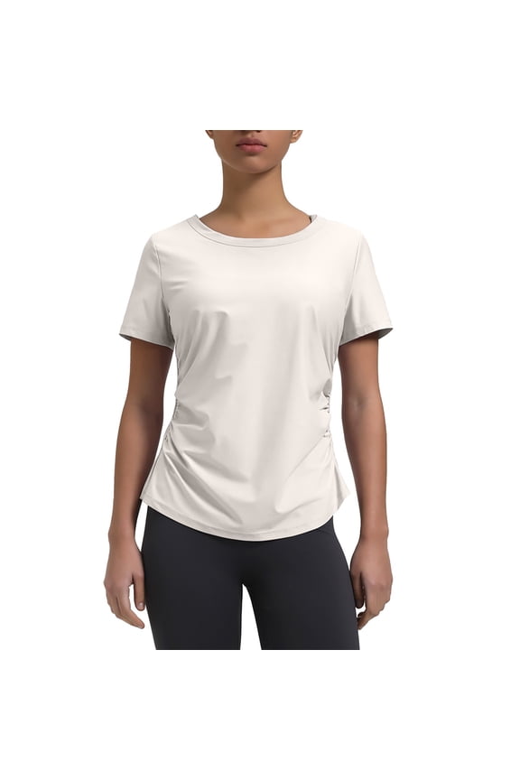 ​Body Shaping Athletic Top Featuring Contour Enhancing Design Perfect For Gym Style Visuals​ Beige