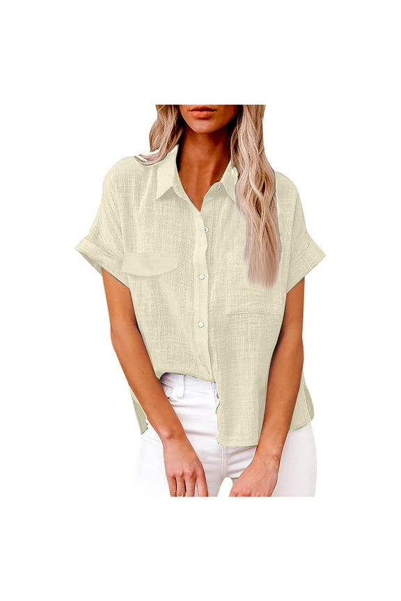 ​Breathable Work-To-Weekend Blouse Featuring Side Slits Perfect For Conference Rooms And Rooftop Happy Hours​ White