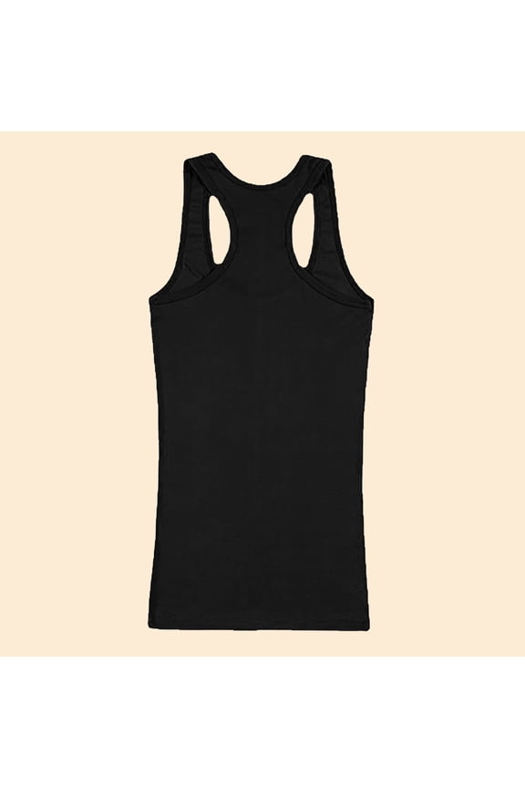 ​Classic Rib Knit Muscle Tank Featuring Seamless Comfort Perfect For Capsule Wardrobe Essentials And Effortless Styling​ Black