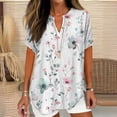 thumbnail image 1 of frariair ​Cotton Linen Casual Blouse Featuring Retro Embroidery Perfect For Artisan Market Visits​ Beige, 1 of 5