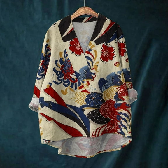 frariair ​Eco-Conscious Loose Fit Blouse Featuring Natural Fabric And Extended Sleeves Perfect For Farmers Markets And Winery Tours​ Wine