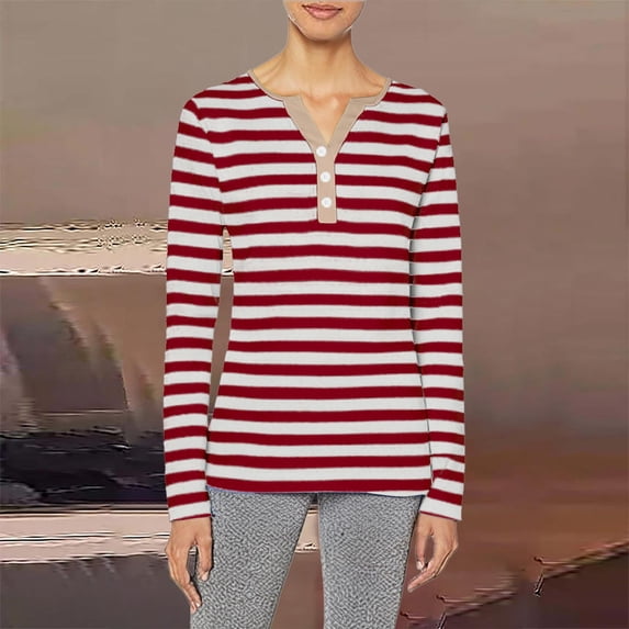 frariair Fashion Forward Casual Top Featuring Patchwork Accents And Comfort Fit Perfect For City Exploration And Travel Watermelon Red