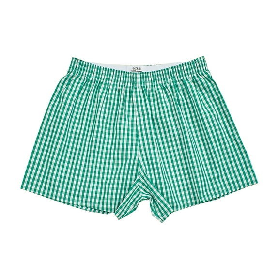 frariair ​Fashion Gingham Cotton Sleep Shorts For Women Soft Lounge Home Wear Comfortable Elastic Waist​ Mint Green