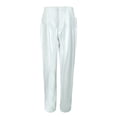 thumbnail image 1 of frariair ​High Waisted Cropped Dress Pants For Women Stretchy Work Wear With Side Pockets Professional Comfort Fit Slacks​ Silver, 1 of 5