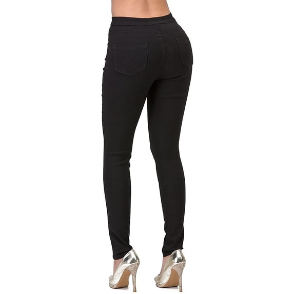 frariair High Waisted Jeans for Women Fashion Women's Color Straight Barrel Small Feet Black