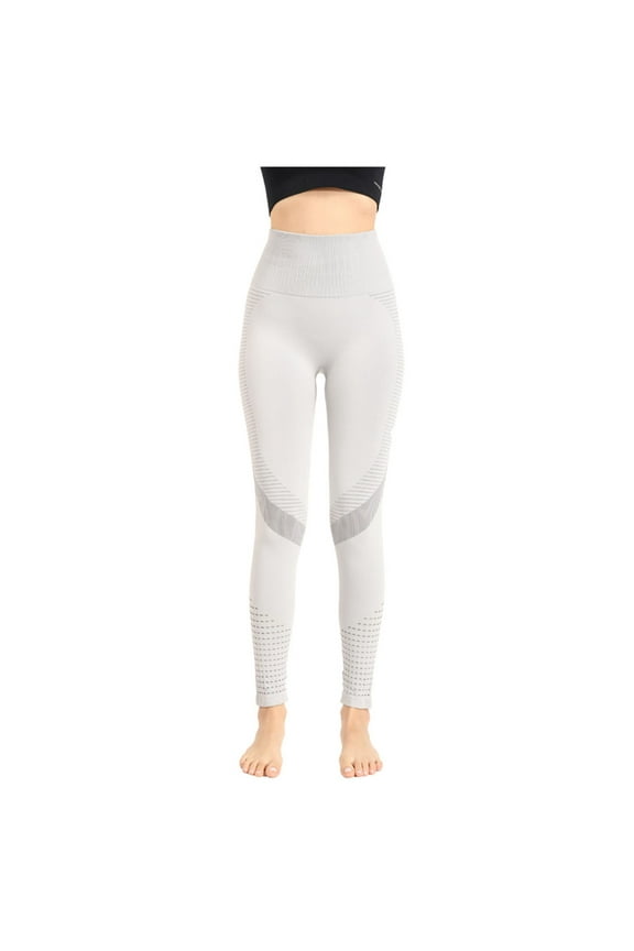 High Waisted Leggings for Women Casual Stretchy Tight Push Up Yoga Sport Legging Running Pant Trouser Grey