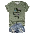 thumbnail image 1 of frariair ​Inspirational Slogan Cotton T-Shirt Featuring Comfort Fit Ideal For Therapy Sessions And Self Care​ Army Green, 1 of 3