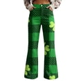 thumbnail image 1 of frariair Jeans for Women Trendy Wide Leg Pants For Women High Waisted Flower Patterned Pants Lightweight And Loose Casual Colorful Fashion Clothing, 1 of 5