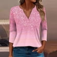 thumbnail image 1 of frariair ​Ladies Floral Blouse Featuring Cap Sleeve Design And Tunic Length For Summer Street Style Versatility​ Pink, 1 of 5