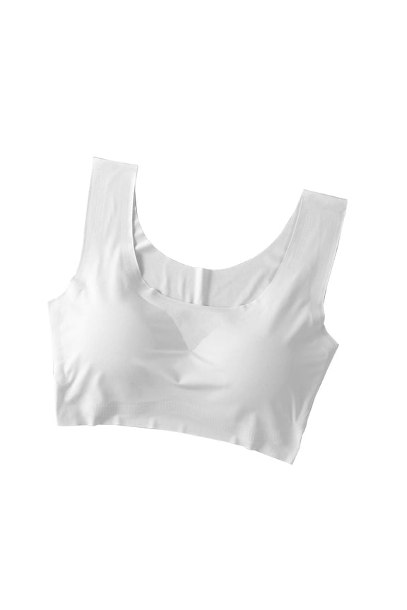 ​Ladies Maximum Control Sports Bras Breathable Activewear Crop Top For Large Bust Support And Gym Fitness Training​ White