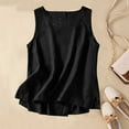 thumbnail image 1 of frariair Ladies Natural Fiber Sleeveless Camisole Lightweight Breezy Undershirt With Comfort Fit For Warm Weather Activities And Layered Outfits Black, 1 of 7