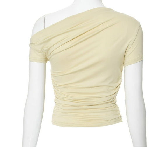 frariair ​Ladies Slim Fit Stretch Knit Top With Elasticated Hem For Sexy Date Night And Club Wear Essentials​ Beige