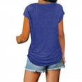 thumbnail image 1 of frariair ​Ladies Textured Crop Top With Diagonal Pleat Detail And Tunic Silhouette For Trendy Weekend Outfits​ Dark Blue, 1 of 6