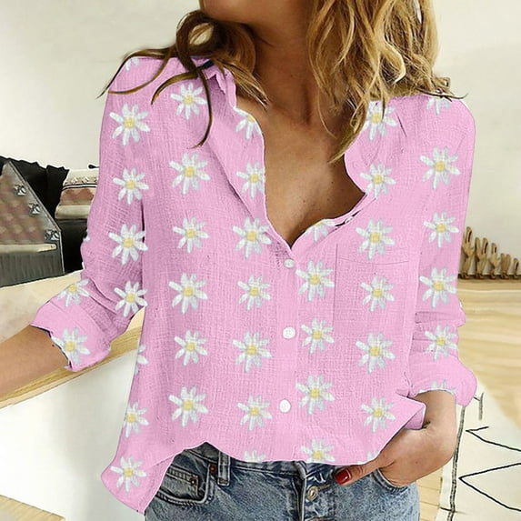 frariair Linen Blend Shirt Featuring Relaxed Fit And French Collar Perfect For Office To Dinner Transition Pink