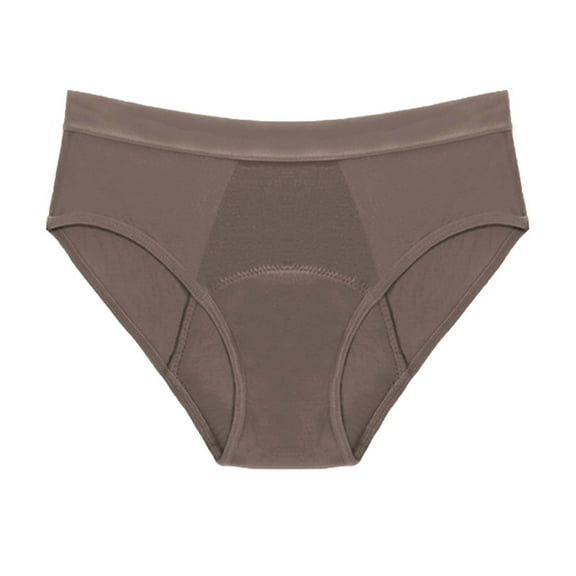 frariair Period Underwear for Women Bikini Bottoms Menstruation Swim Shorts Mid Waist Lady Seamless Underwear Women Pack