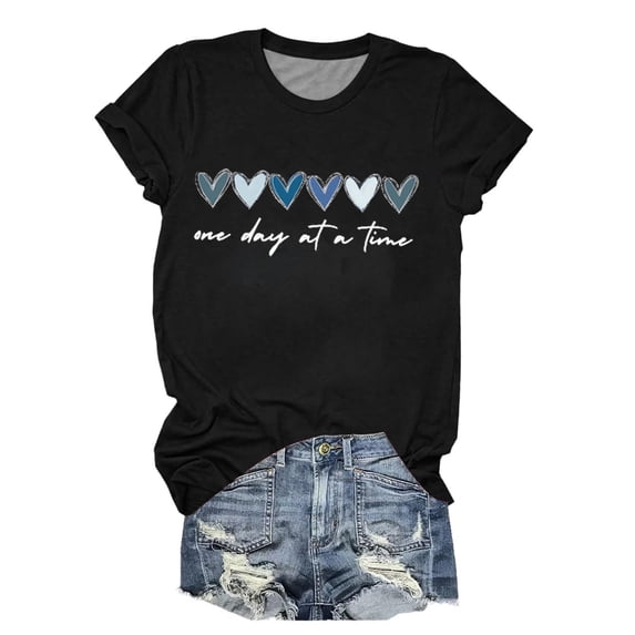 frariair Positive Message Graphic Top Featuring Comfort Fit Perfect For Yoga Sessions And Coffee Dates Black