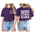 thumbnail image 1 of frariair ​Printed Mother's Day T-Shirt Featuring Humorous Slogan And Ultra-Soft Fabric Perfect For Mom Squad Merchandise​ Purple, 1 of 4