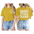 thumbnail image 1 of frariair ​Printed Mother's Day T-Shirt Featuring Humorous Slogan And Ultra-Soft Fabric Perfect For Mom Squad Merchandise​ Yellow, 1 of 4