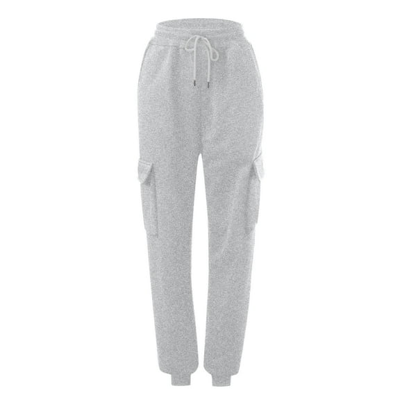 frariair Straight Leg Pants for Women Thin High Waisted Loose Sweatpants Comfortable With Pockets Casual Grey