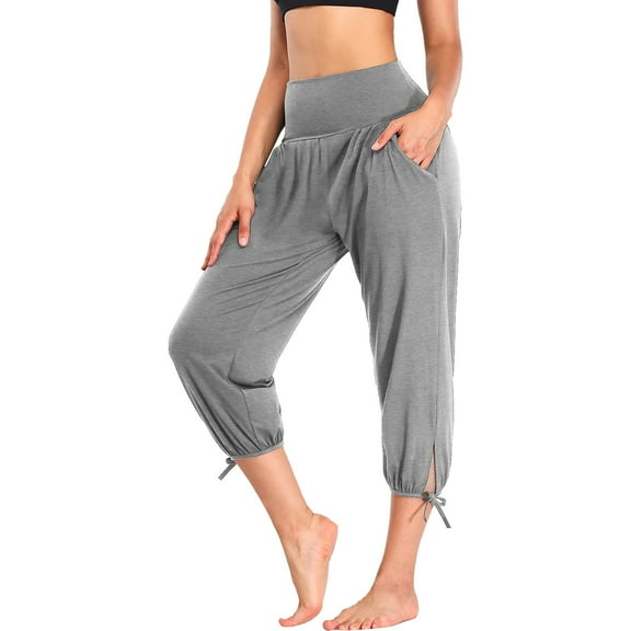frariair ​Stretchy Activewear Joggers For Women High Waisted Breathable Gym Yoga Sweatpants With Secure Pockets And Adjustable Hem​ Grey