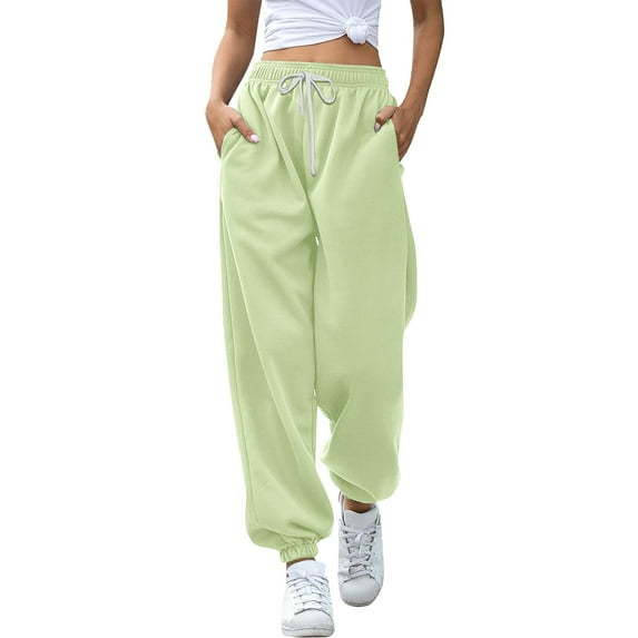frariair Sweatpants Women Bottom Joggers Pants Workout High Waisted Yoga With Pockets Jogger Mint Green