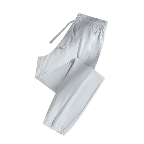 frariair Sweatpants Women Stretch Active Unisex Quick Drying Pants Breathable Loose Womens Cool With Zipper Pockets Summer Grey