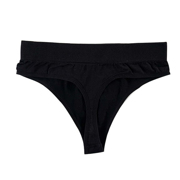 frariair Thongs for Women High Waisted Bikini Underwear Smooth Hipster Breathable Ladies Seamless Underwear for Women