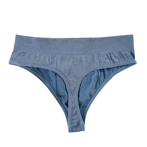 frariair Thongs for Women High Waisted Bikini Underwear Smooth Hipster Breathable Ladies Seamless Underwear for Women