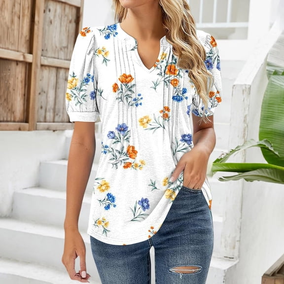 frariair ​Trendy V-Neck Blouse Featuring Lightweight Stretch Fabric Perfect For Concert Wear And Travel​ Beige