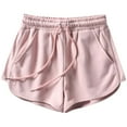 thumbnail image 1 of frariair ​Ultra Soft Lounge Sweat Shorts For Women High Waist Comfort Fleece Casual Summer Shorts With Pockets Home Outfit​ Pink, 1 of 8