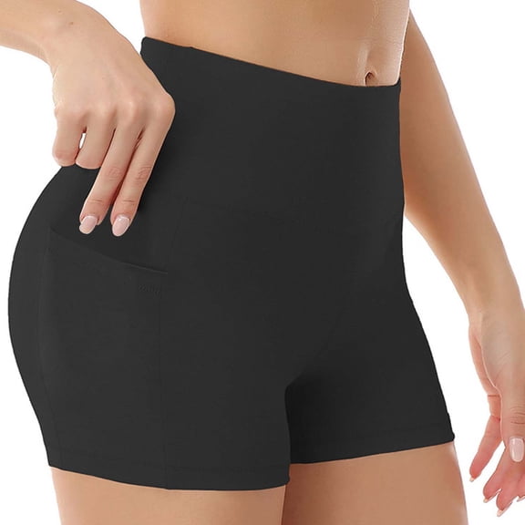 frariair ​Women's Compression Workout Shorts With Tummy Control Panel And Breathable Mesh For High Intensity Training​ Black