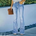 thumbnail image 1 of frariair Women's Wide Leg Jeans High Waisted Rise Denim Jeans Blue 1 PC, 1 of 9
