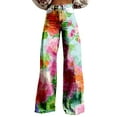 thumbnail image 1 of frariair Women's Wide Leg Pant Vintage Floral Print High Waisted Straight Stretch Pants With Pockets Relaxed Fit Trousers Women's Pants Women's Wide Leg Pants With Pockets, 1 of 4
