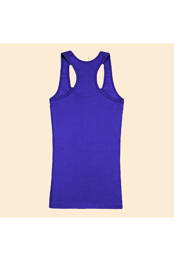 Workplace Essential Cotton Tank Featuring Versatile Layering Perfect For Design Studio Environments And Collaborative Settings Blue