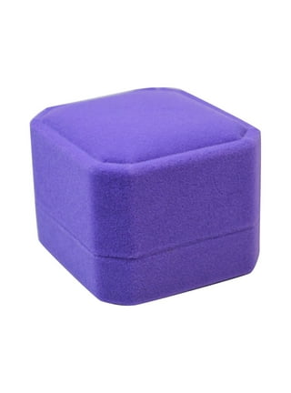 6pcs Empty Small Jewelry Gift Box Jewelry Gift Packaging Box Proposal Ring  Packing Box With Sponge Liner